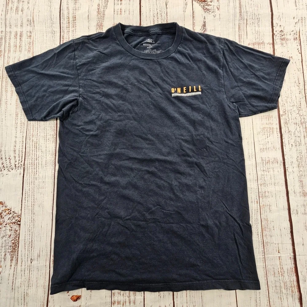 O'Neill Ocean Sunset Blue Short Sleeve Modern Fit Cotton T-Shirt Men's M